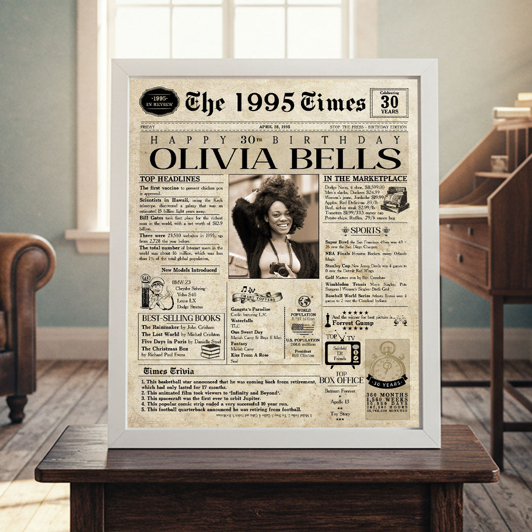 30th Birthday Newspaper.