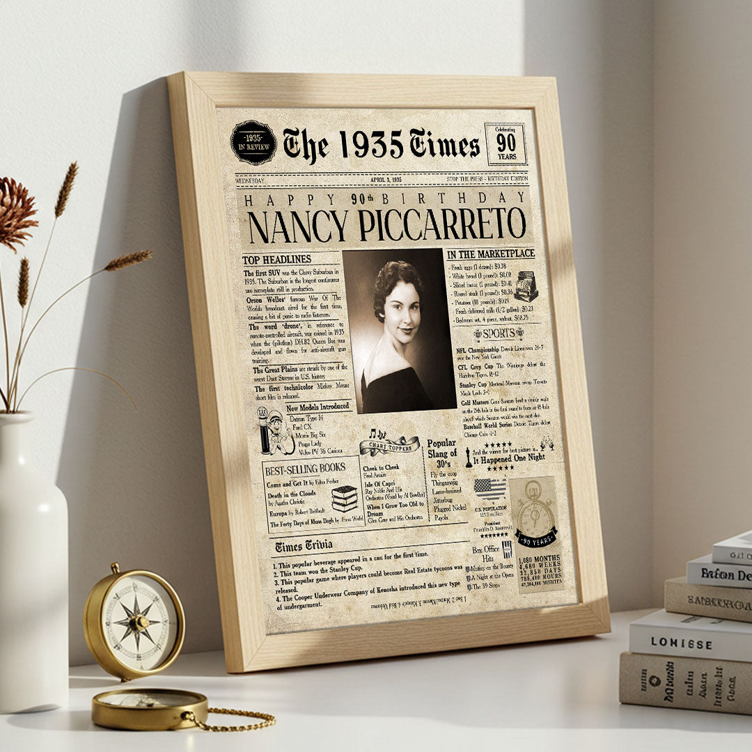 Unique 90th Birthday Gift