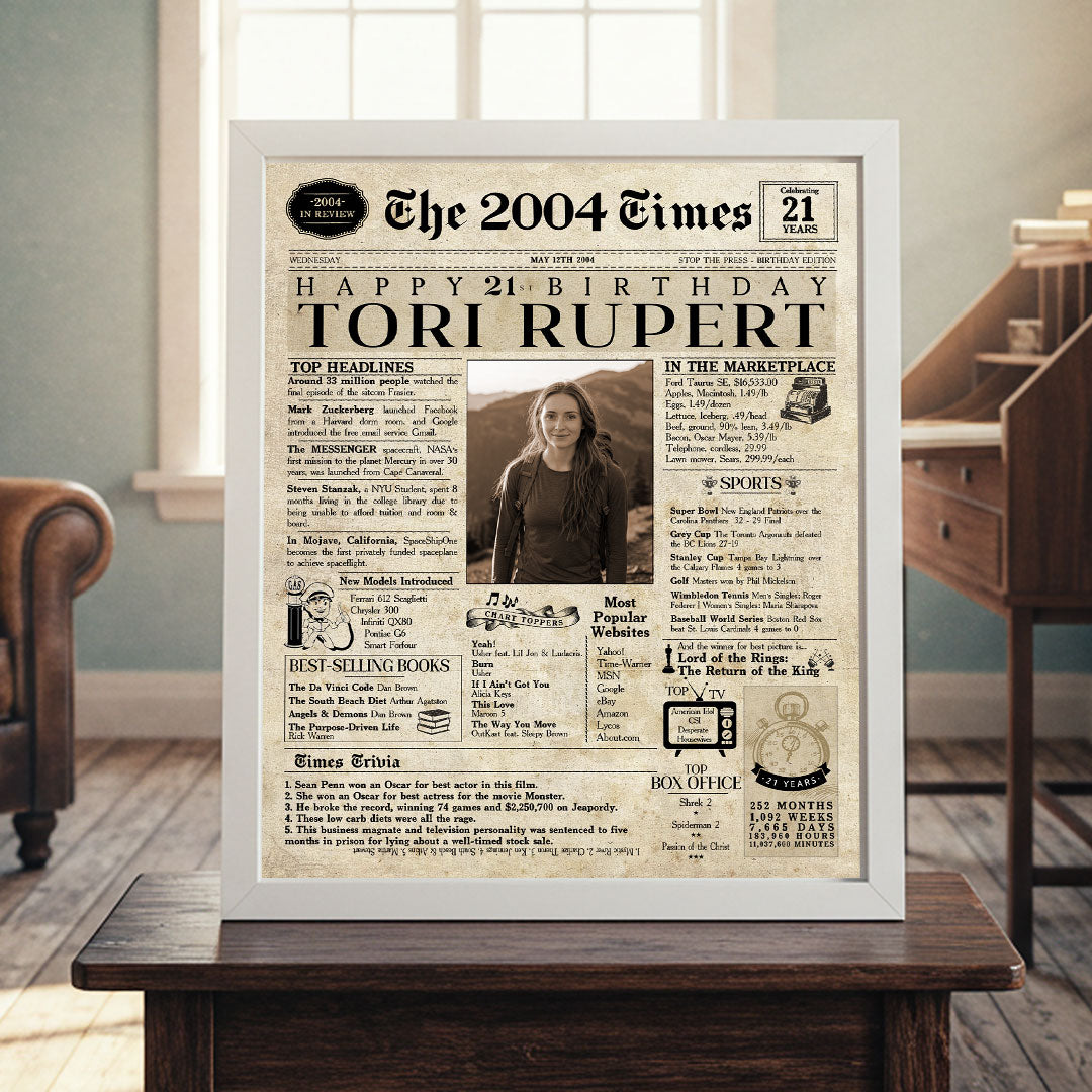 21st Birthday Newspaper.