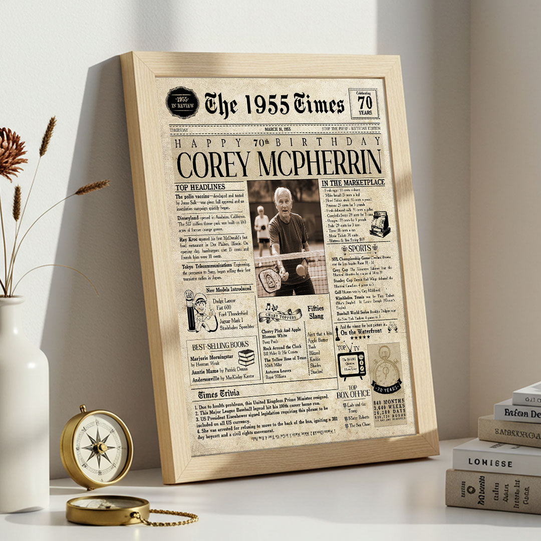 Unique 70th Birthday Gift